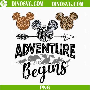 The Adventure Begins Disney Animal Kingdom PNG, Disney Vacation PNG, Disney Safari PNG