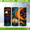Camping Night 3D Paper 20oz Straight Skinny Tumbler Wrap PNG, Vacation Tumbler Template Sublimation Design