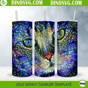 Bee Color Stained Glass 20oz Straight Skinny Tumbler Wrap PNG, Honeycomb Tumbler Template Sublimation Design Cat Stained Glass 20oz Straight Skinny Tumbler Wrap PNG, Cute Kitten Tumbler Template Sublimation Design