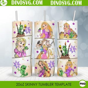 Disney Rapunzel's Tangled Adventure 20oz Straight Skinny Tumbler Wrap PNG Sublimation Design