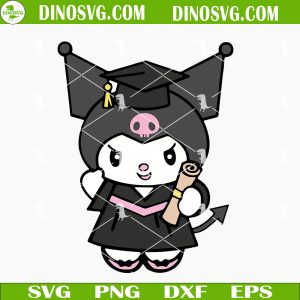 Kuromi Graduation SVG, Sanrio Hello Kitty School SVG Files For Cricut
