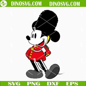 Mickey Mouse London Soldier SVG, Disney England SVG Files For Cricut
