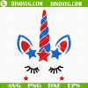 4th Of July Unicorn SVG, Cute American Unicorn SVG, USA Patriotic SVG Files For Cricut
