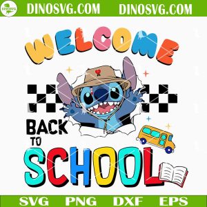 Retro Teacher SVG, School SVG, Kindergarten SVG Files For Cricut Welcome Back To School Stitch Bad Bunny SVG, Funny First Day Of School SVG Files For Cricut
