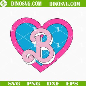 Barbie Heart Logo SVG, Barbie 2023 Love SVG Files For Cricut