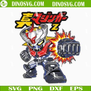 Mazinger Z Chibi SVG, Robot Anime SVG Files For Cricut