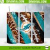 Miami Dolphins Glitter 20oz Straight Skinny Tumbler Wrap Sublimation PNG, Dolphins Football Tumbler Design File