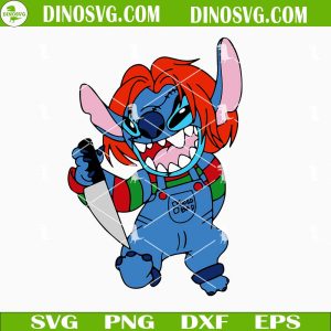 Stitch Chucky SVG, Stitch Horror Doll SVG, Halloween Stitch SVG Files For Cricut