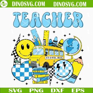 Retro Teacher SVG, School SVG, Kindergarten SVG Files For Cricut