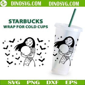 Sally Nightmare Before Christmas Starbucks Wrap SVG Files For Cricut