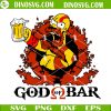 God Of Bar SVG, Homer Simpson God Of War Beer SVG Files For Cricut