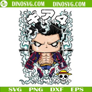 Luffy Funko Pop SVG, One Piece SVG, Anime Funko SVG File For Cricut