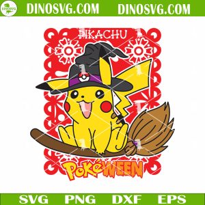 Pikachu Pokeween SVG, Pikachu Pokemon Halloween SVG Files For Cricut