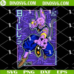 Beerus SVG, God of Destruction SVG, Dragon Ball Z SVG, Battle of Gods SVG