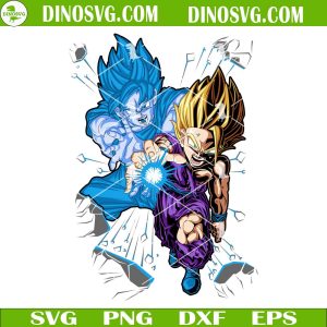 Gohan And Goku Kamehameha SVG, Father Son Kamehameha SVG, Cell Games Dragon Ball SVG Files For Cricut