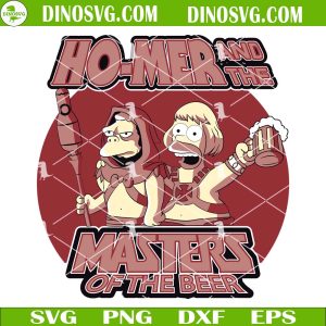 Homer Master Of The Beer SVG, Funny Homer Simpson Drinks SVG Files For Cricut