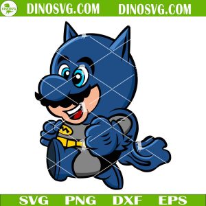 Super Mario Batman SVG Files For Cricut