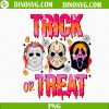 Trick Or Treat Horror Characters PNG, Retro Halloween PNG, Horror Movies PNG Sublimation Designs