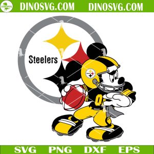 Mickey Mouse Pittsburgh Steelers SVG, Mickey Steelers Football SVG