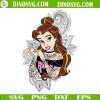 Belle Princess Tattoo SVG, Disney Beauty and the Beast Princess Rocker SVG