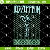 Led Zeppelin Ugly Sweater SVG, Rock Christmas Sweater SVG Files For Cricut