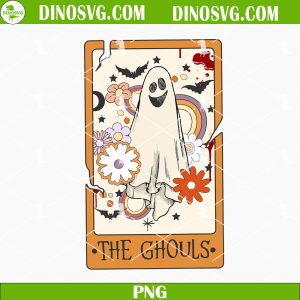 The Ghouls Halloween Tarot Card PNG, Ghost Halloween PNG Sublimation Designs