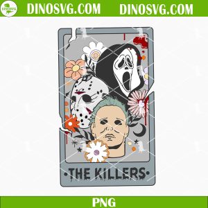 The Killers Halloween Tarot Card PNG, Horror Movies Halloween PNG Sublimation Designs