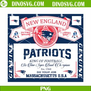 New England Patriots King Of Football PNG Sublimation Designs