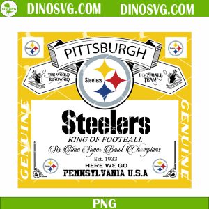 Pittsburgh Steelers King Of Football PNG Sublimation Designs