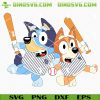 Bluey Bingo NY Yankees SVG, Cute Bluey Yankees Baseball SVG PNG Cutting Files