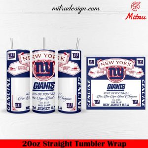 Giants King Of Football Super Bowl Champions 20oz Tumbler Wrap PNG Design Downloads
