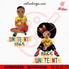1865 Juneteenth Kids SVG, Afro SVG, Black History SVG, PNG, DXF, EPS, Cricut