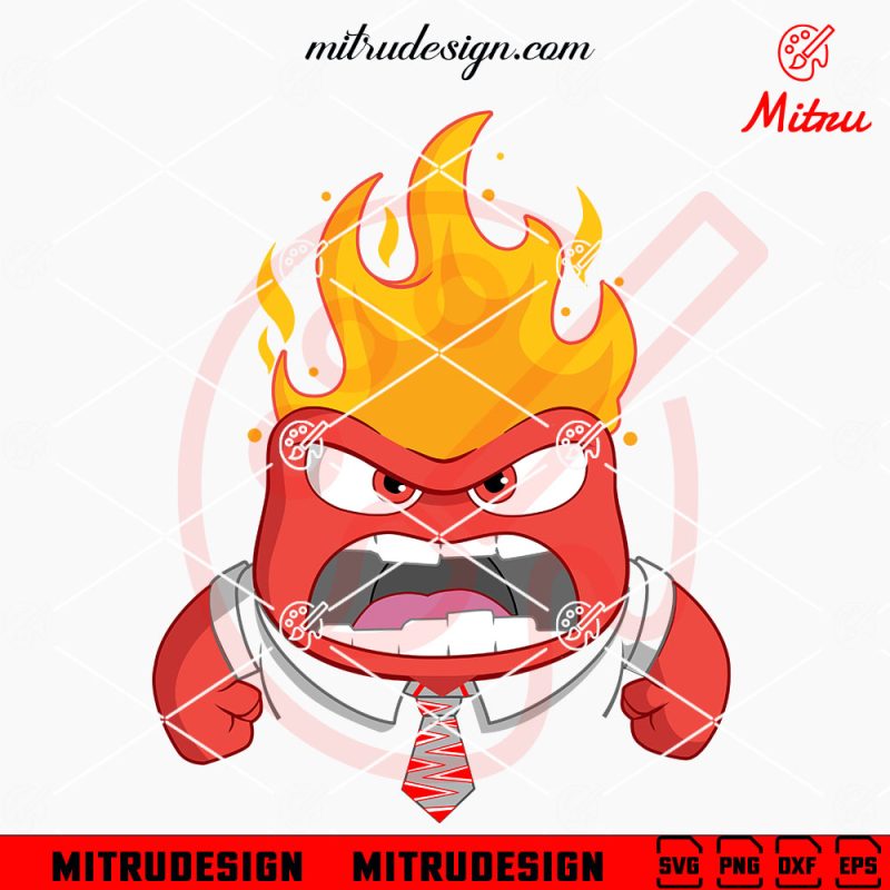 Anger SVG, Inside Out Angry SVG, PNG, DXF, EPS, Digital Files - DinoSvg