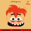 Anxiety Inside Out Face SVG, Cute Anxiety Cartoon SVG, PNG, DXF, EPS, Cricut