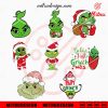 Baby Grinch Bundle SVG, Cute Grinchmas SVG, PNG, DXF, EPS, Digital Download