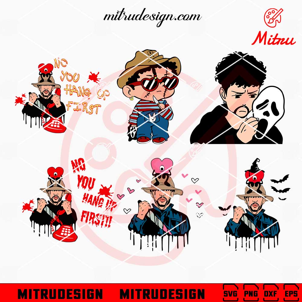Bad Bunny Horror Character SVG, Baby Benito Spooky SVG, PNG, DXF, EPS, Files Bad Bunny Horror Character SVG, Baby Benito Spooky SVG, PNG, DXF, EPS, Files