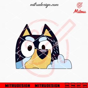 Bandit Heeler Middle Finger SVG, Funny Bluey Dad SVG, PNG, DXF, EPS, For Stickers