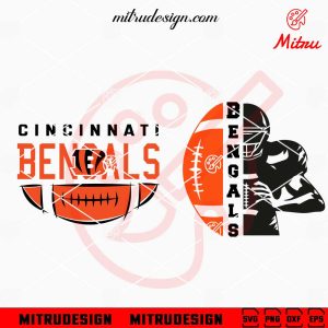 Bengals Football SVG, Cincinnati Bengals SVG, PNG, DXF, EPS, For Cricut