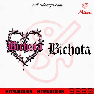 Bichota SVG, Karol G Heart Tattoo SVG, PNG, DXF, EPS, For TShirt