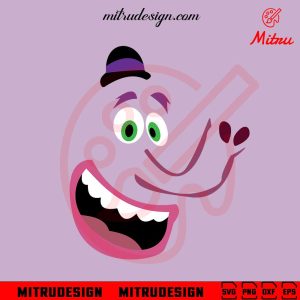 Bing Bong Inside Out Face SVG, Inside Out Elephant SVG, PNG, DXF, EPS