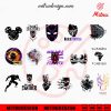 Black Panther Bundle SVG, Wakanda Forever SVG, PNG, DXF, EPS, Cricut