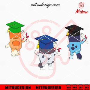 Bluey Bingo Muffin Graduation Bundle SVG, This Episode Is Called Graduarate SVG, For Cricut