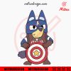 Bluey Captain America SVG, PNG, DXF, EPS, Cutting Files
