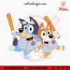 Bluey Chicago Cubs SVG, Bluey Bingo Chicago Baseball SVG, PNG, DXF, EPS, Files