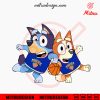 Bluey New York Knicks SVG, Bluey Bingo Knicks NBA Team SVG, PNG, DXF, EPS, Files