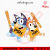 Bluey Pittsburgh Pirates SVG, Bluey Bingo Pirates Baseball SVG, PNG, DXF, EPS, Digital Files