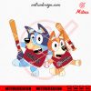 Bluey Arizona Diamondbacks SVG, Bluey Bingo Diamondbacks Baseball SVG, PNG, DXF, EPS, Files