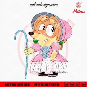 Bluey Indy Bo Peep SVG, Indy Dog Toy Story SVG, PNG, DXF, EPS, Cricut Files