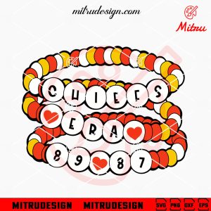 Chiefs Era Friendship Bracelet SVG, Kansas City Chiefs Swifties SVG, Instant Download