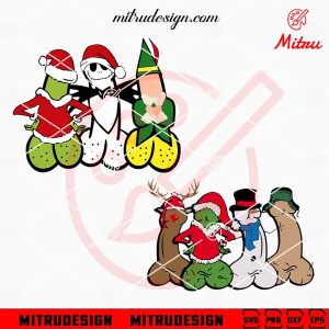 Christmas Friends Penis SVG, Funny Naughty Christmas SVG, Dirty Adult Xmas SVG